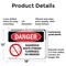 Signmission Hazardous Waste Storage Flammable No Smoking Danger Sign, Plastic, 18in W x 12in L, 2PK OS-2PACK-DS-P-1218-L-1322 - alternate 6